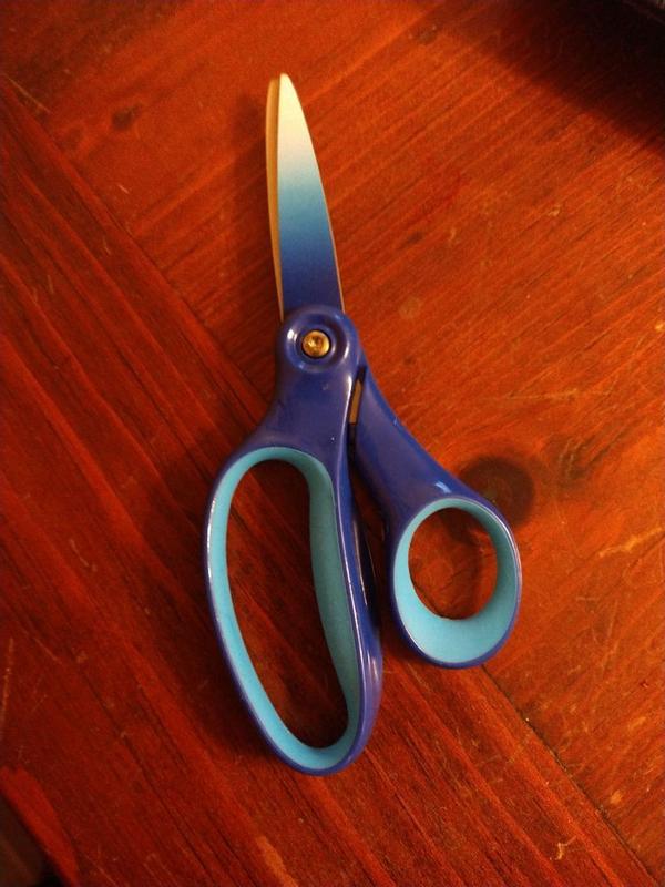 Left-Handed Big Kids Ombre Scissors (6 in.), Blue