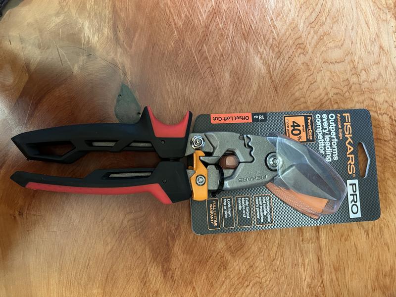 Fiskars PowerArc Tin Snips Slice Through Metal Like Butter