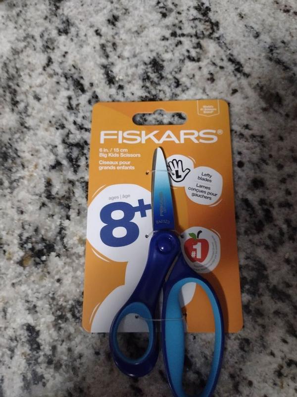 Fiskars • Big kids Scissors left-handed Ombre Blue 15cm for +8