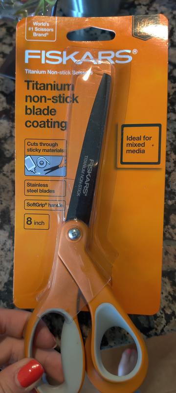 Fiskars 8 Inch Premier Softgrip Titanium Straight Scissors Best