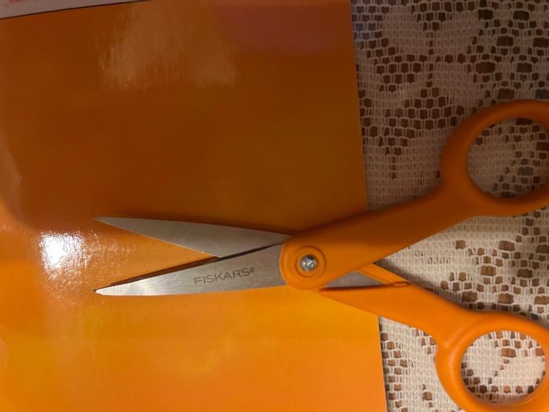 Fiskars Hobby Scissors With Rounded Tip - Orange, 7.5 Cm Blade, Ergonomic Handle - View #12
