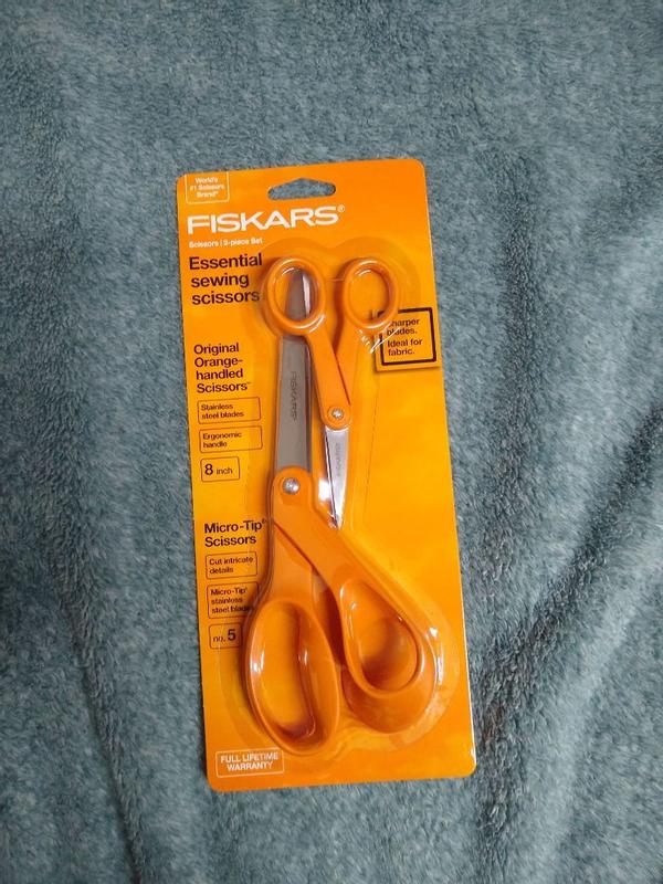 Fiskars Scissors 8 Left Handed Bent Orange 1294508697WJ