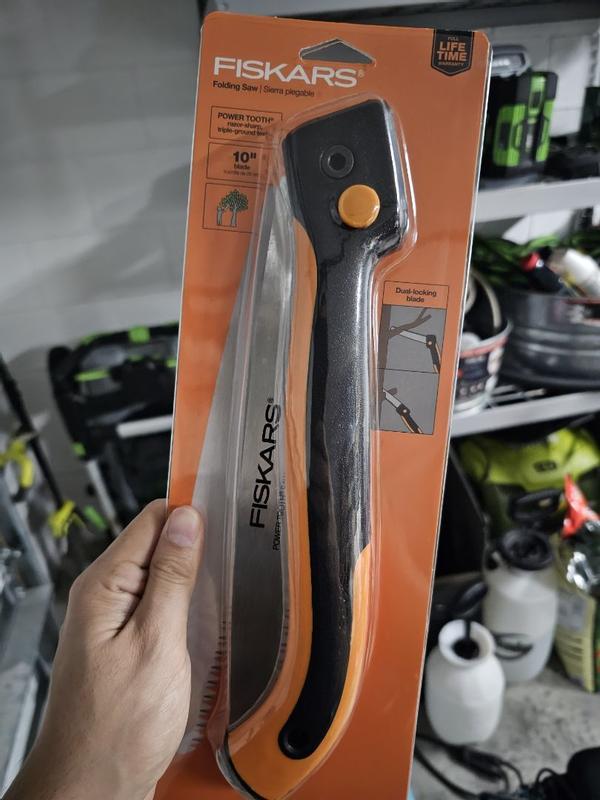 Fiskars Power Tooth Softgrip Folding Pruning Saw, 10 in.