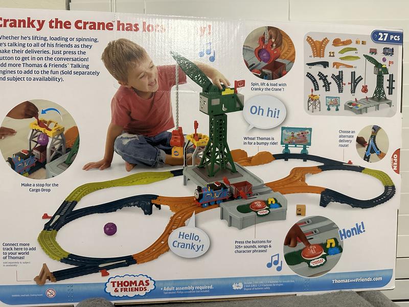 thomas and cranky train set