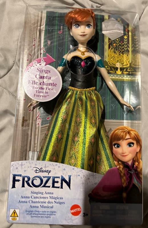 Disney Frozen - Anna Today, for The First Time, Doll with Exclusive Look,  Sings Today, for The First Time from The Movie, Toy for Children 3+ Years