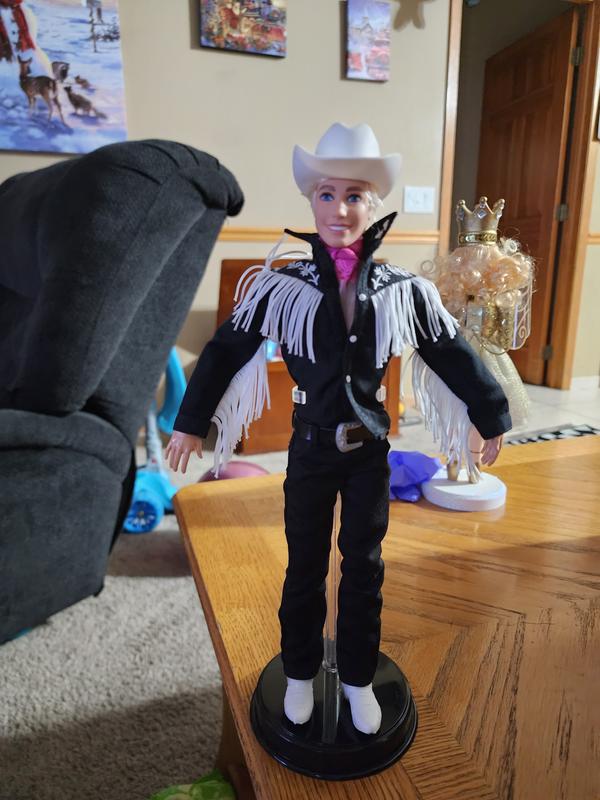 Barbie The Movie Collectible Ken Doll Wearing Black and White