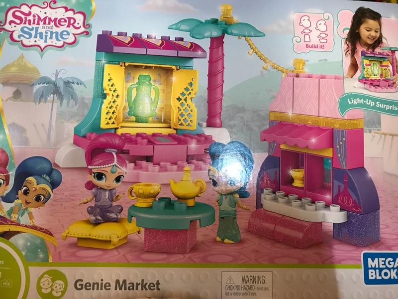 mega bloks shimmer and shine genie market