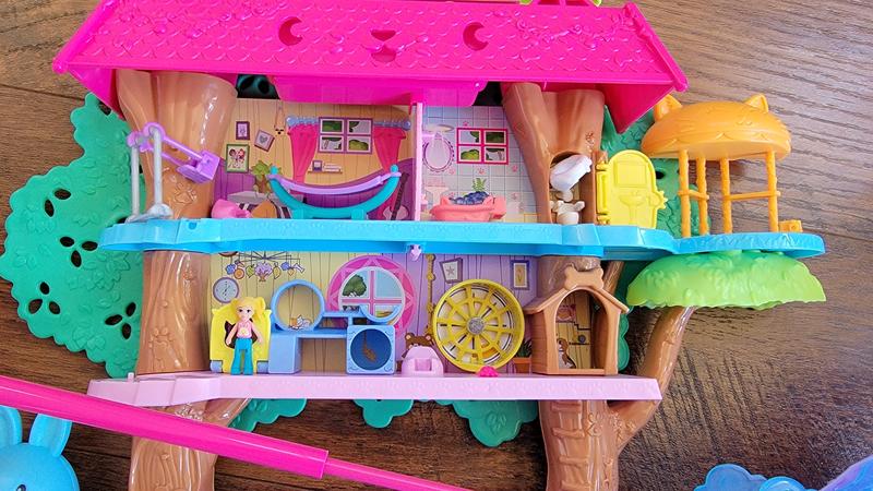 Polly Pocket Pollyville Pet Adventure Treehouse Playset