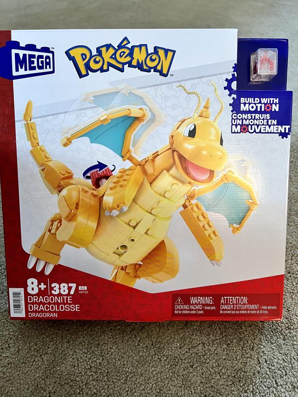 Pokemon Dragonite Mega Bloks Construx Build With Motion Set HKT25