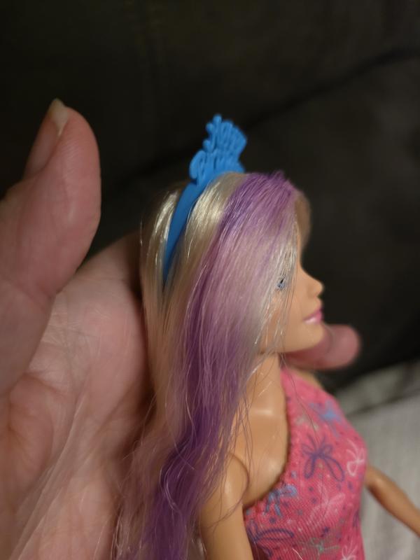 Hair started as the purple (cold) color