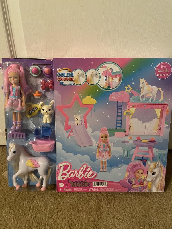 Barbie A Touch of Magic Chelsea Doll Playset with Baby Pegasus