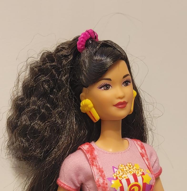 Barbie Original New 80s Style Movie Night Barbies Doll Black Hair Retro  Collectible Figures Accessories Toy