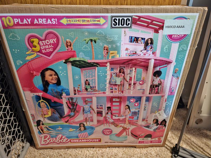 Barbie Coffret de jeu Maison de rêve, 3 étages, 75+ éléments