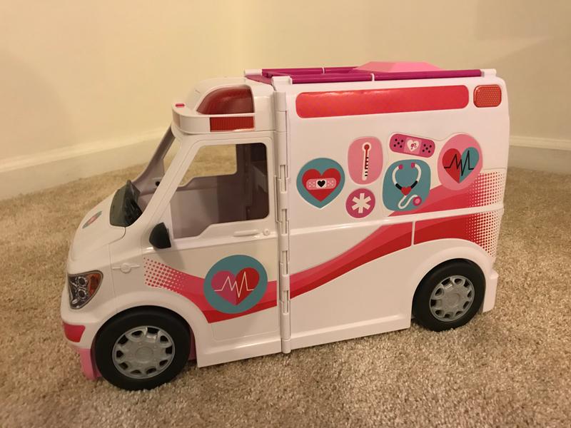 barbie ambulance stickers