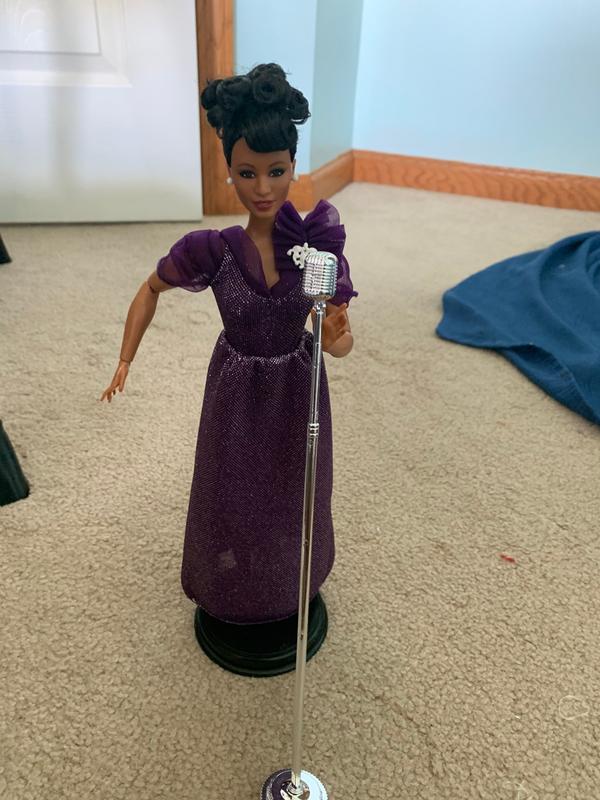 Ella Fitzgerald doll on the stand
