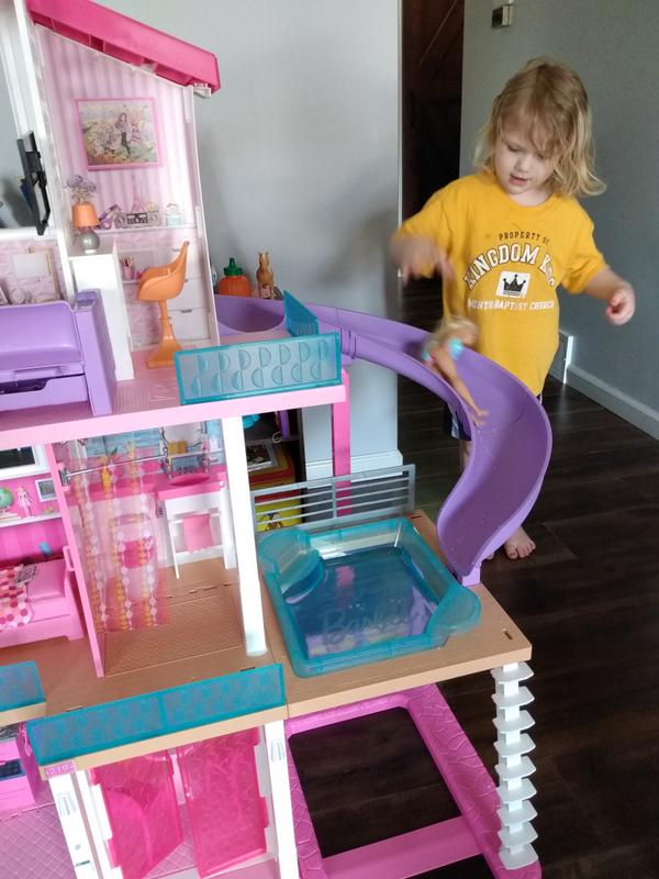 Barbie house best sale with slide