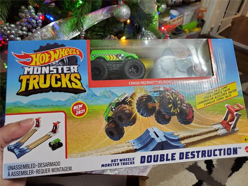 Hot wheels Monster Trucks Double Destruction Play Set Multicolor