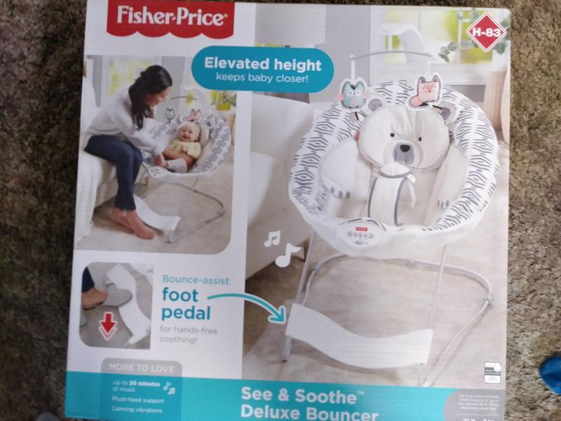 fisher price see and soothe deluxe bouncer assembly