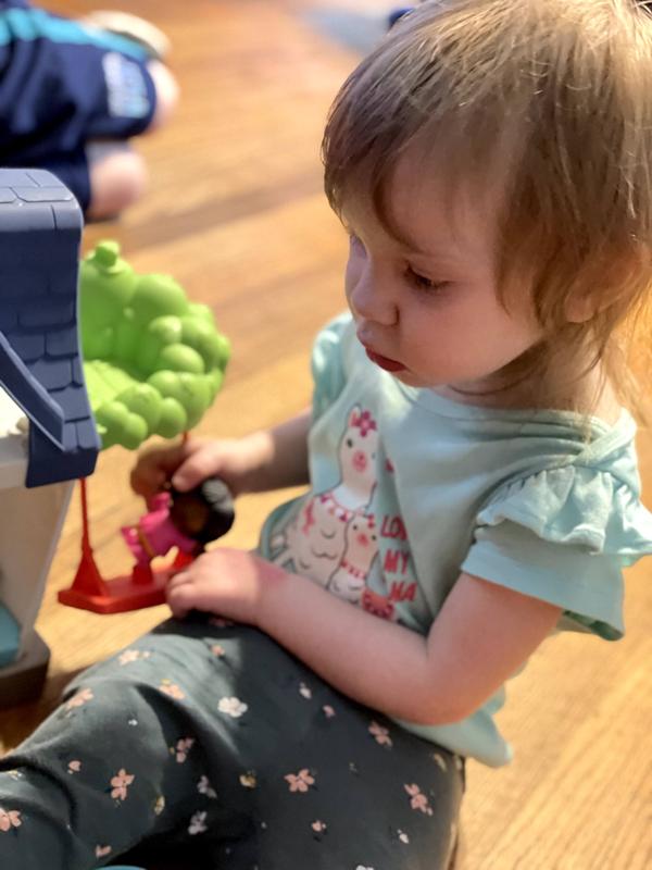 Each character gets a ride in the tree house.