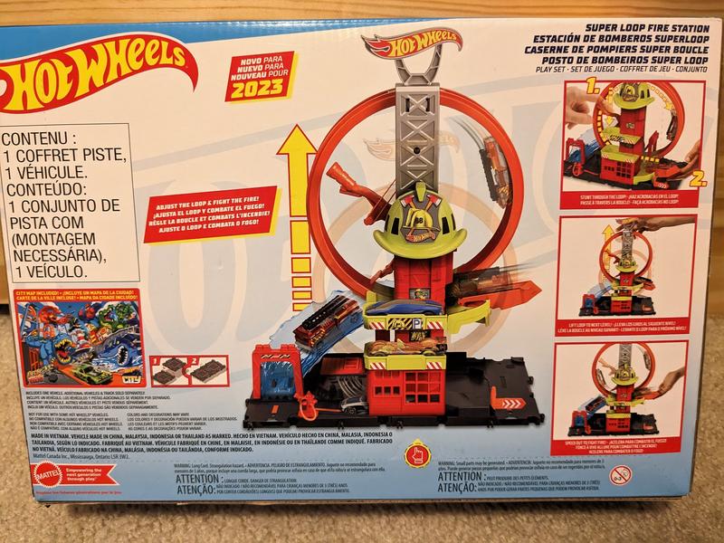 Pista Hot Wheels Posto De Bombeiros Super Loop - Mattel