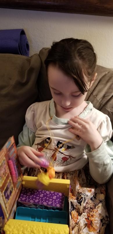 Snack themed jewelry with Polly-sized toy snacks inside