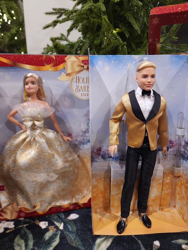 Holiday Ken with matchiing Holiday Barbie