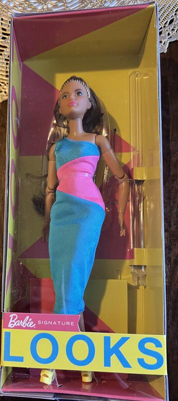 Barbie Looks Doll, Brunette, Color Block Dress