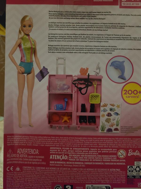 Barbie Careers Marine Biologist Doll Blonde Mobile Lab Dolls