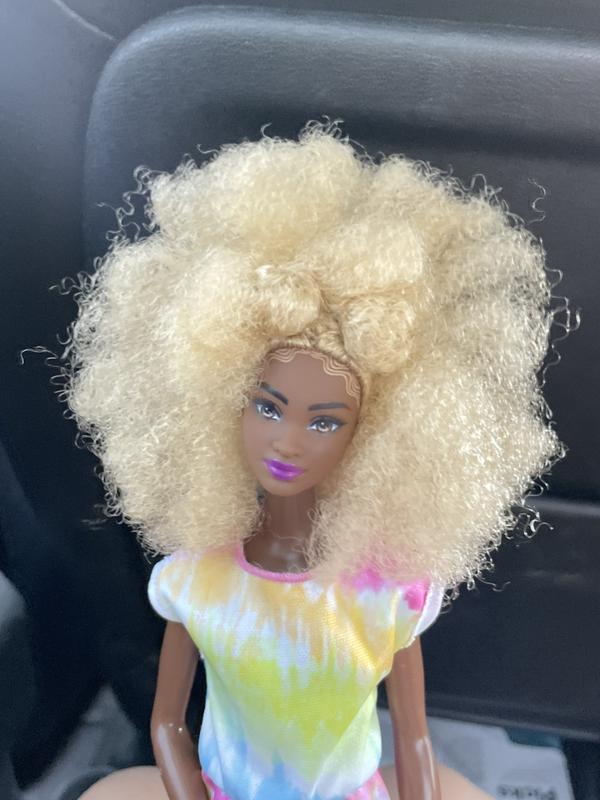 Articulated Barbie Dark Skin, Afro Puffs and Braids see