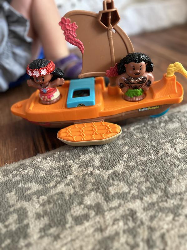 FISHER PRICE Moana And Mauis Canoe Little People Set 