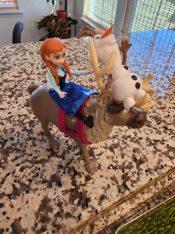 We found out that Olaf fits in Sven's hooves!