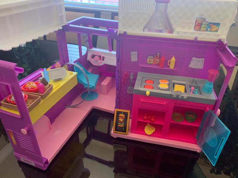 Barbie fresh n online fun food truck playset