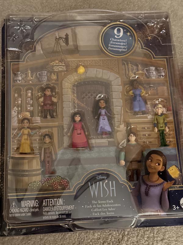 Disney Wish Coffret Les Ados, 8 mini-poupées articulées, fig Star