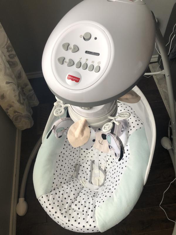 Fisher-Price® Dots & Spots Puppy Cradle 'n Swing - Balançoire pour bébé