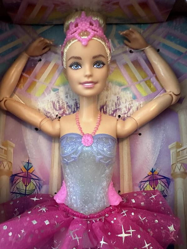 Barbie Dreamtopia Twinkle Lights Ballerina Doll, 11.7 in Blonde with  Light-up Feature, Tiara & Tutu