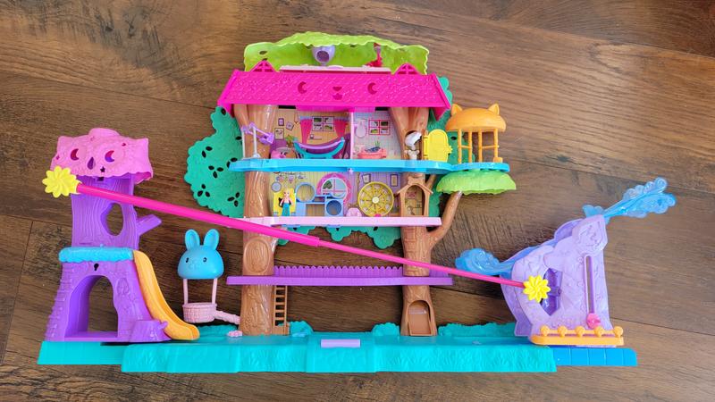 Polly Pocket Pollyville Pet Adventure Treehouse Playset