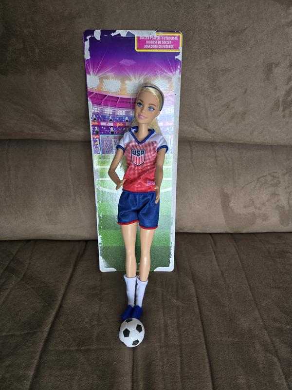 Barbie with the package background