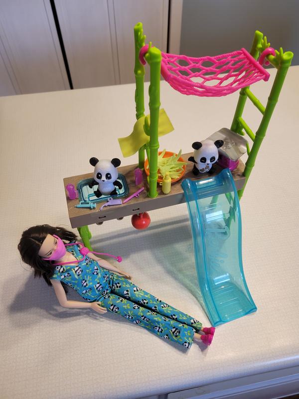 Barbie Panda Care and Rescue Playset with Doll, 2 Color-Change Pandas & 20+  Accessories 