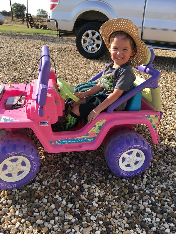 pink barbie jeep power wheels