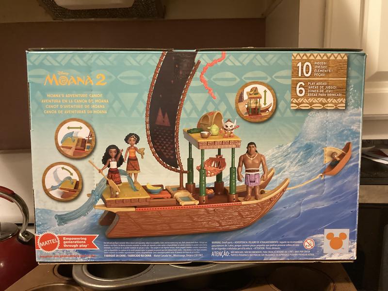Set De Jouets Disney Moana 2 – Canoe Crew Avec 5 Figurines Et Accessoires – Pour Enfants 3 Ans Et Plus