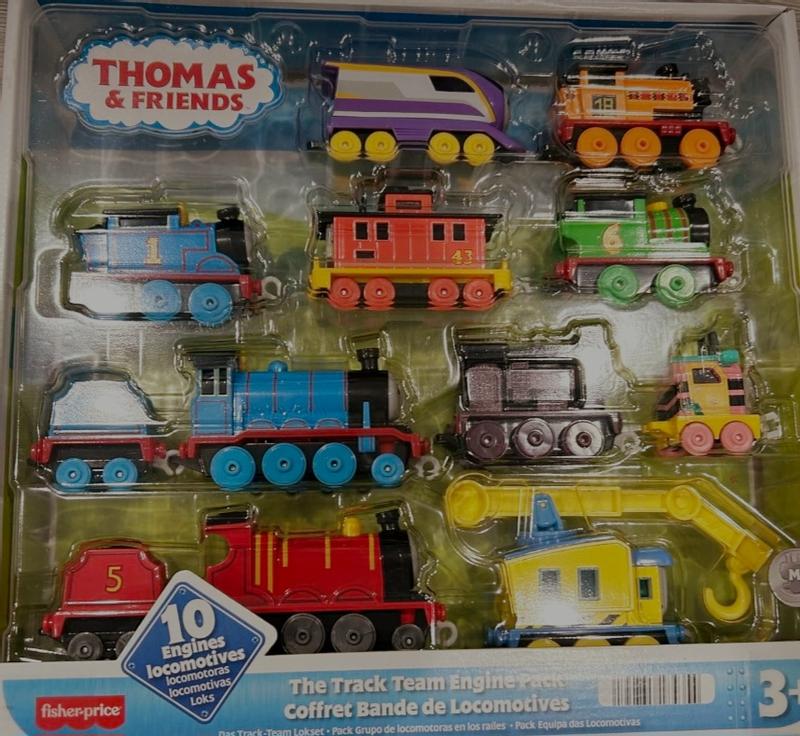 Thomas Friends the Track Team Engine Pack 10 Diecast Push Along Toy Trains Vehicles Macy s