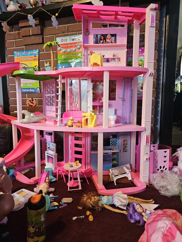 Barbie Dreamhouse 75 Pieces Pool Party Doll House with 3 Story Slide Toys R Us Canada