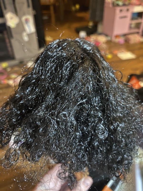 Her hair is pretty but hard to manage.