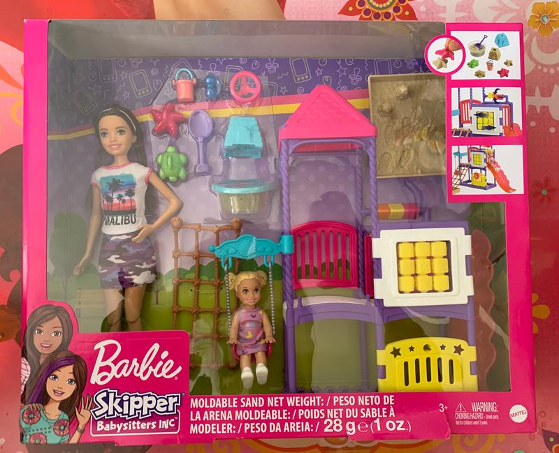 Coffret skipper jour au parc - barbie, poupees