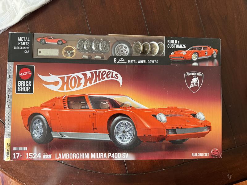 Hot Wheels Brick Shop '71 Lamborghini Miura P400 SV Toy Kit | GameStop