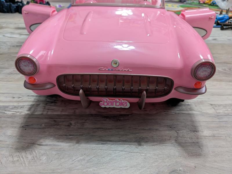  Barbie The Movie - Coche coleccionable, color rosa corbeta  convertible (HPK02) : Juguetes y Juegos