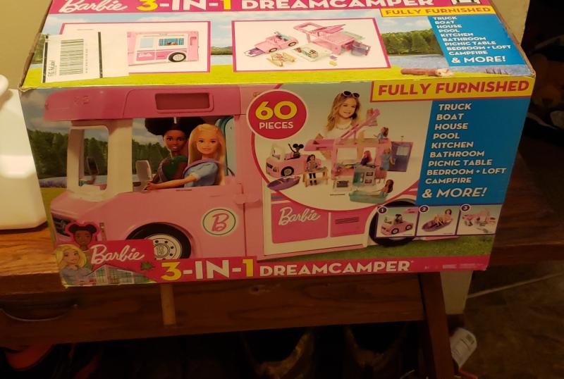 Barbie 3 in 1 Dreamcamper Vehicle and Accessories Mattel