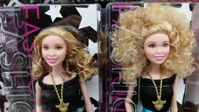 barbie fashionista curly blonde hair