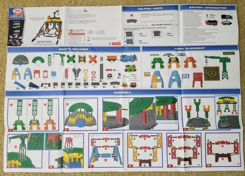 thomas train super station instructions