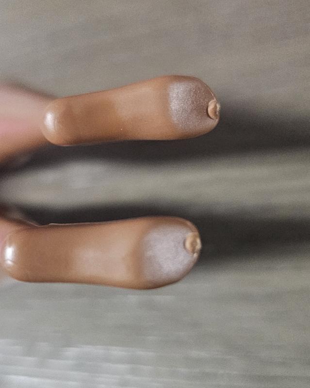 Feet had sharp bumps and discolored, gave her a foot spa and sanded them down, maybe we just got a bad one and the rest are not like this.